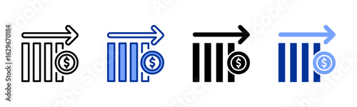 Stagnation icon sheet multiple style collection