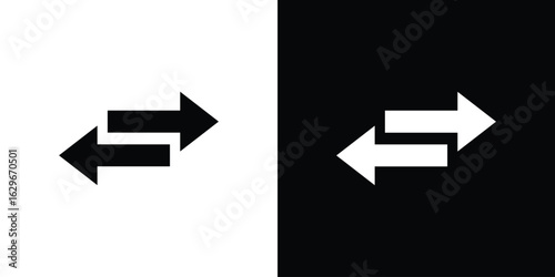 Double arrow icon symbol template for graphic and web design collection logo vector illustration