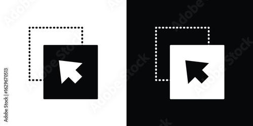 Drag and drop icon symbol template for graphic and web design collection logo vector illustration