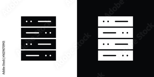 Data center icon symbol template for graphic and web design collection logo vector illustration