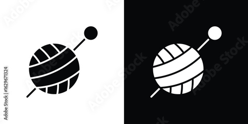 Crochet icon symbol template for graphic and web design collection logo vector illustration