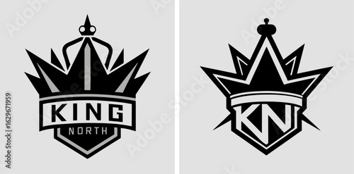 Simple King North – Minimal Royal and Leadership Logo Design