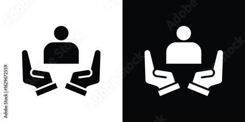 Child custody icon symbol template for graphic and web design collection logo vector illustration