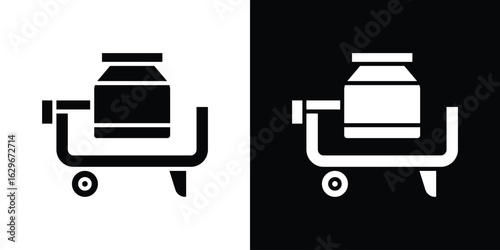 Cement mixer icon symbol template for graphic and web design collection logo vector illustration