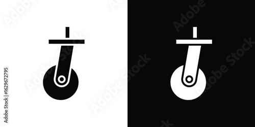 Cart trolley wheel icon symbol template for graphic and web design collection logo vector illustration