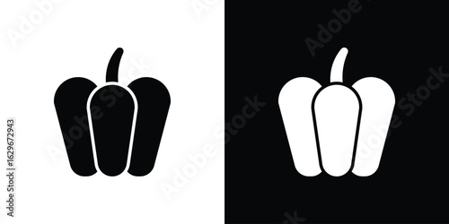 Capsicum icon symbol template for graphic and web design collection logo vector illustration
