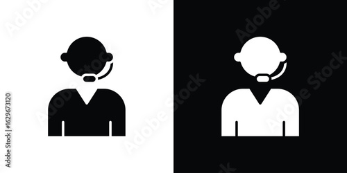Callcenter icon symbol template for graphic and web design collection logo vector illustration