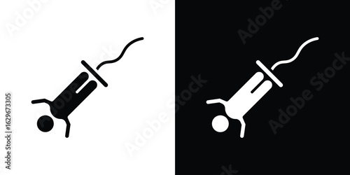 Bungee jumping icon symbol template for graphic and web design collection logo vector illustration