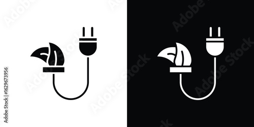 Biomass energy icon symbol template for graphic and web design collection logo vector illustration
