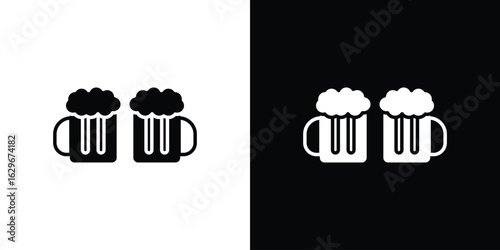 Beer icon symbol template for graphic and web design collection logo vector illustration