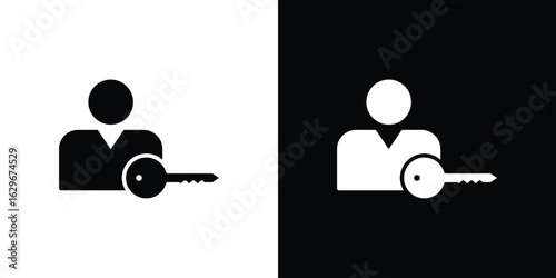 Authentication icon symbol template for graphic and web design collection logo vector illustration