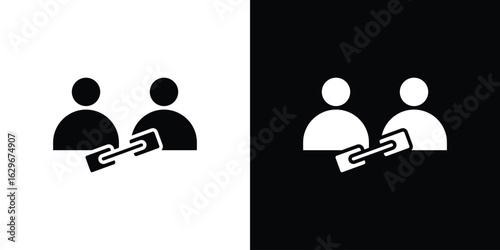 Affiliate link icon symbol template for graphic and web design collection logo vector illustration