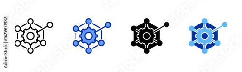 Complexity icon sheet multiple style collection