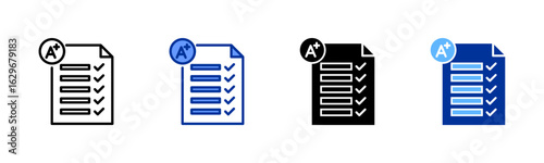 Scoring icon sheet multiple style collection