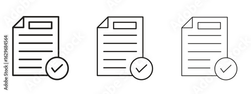 Survey icon concept. Editable stroke icon pack