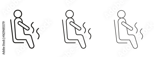 Sauna icon concept. Editable stroke icon pack