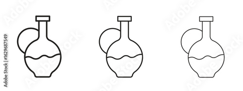 Massage oil icon concept. Editable stroke icon pack