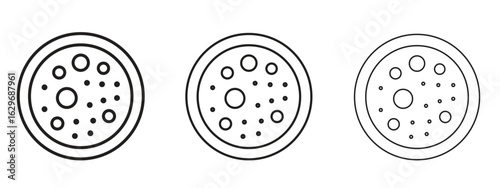 Leukemia icon concept. Editable stroke icon pack