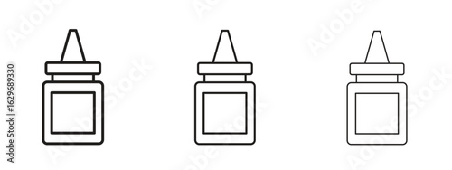 Glue icon concept. Editable stroke icon pack