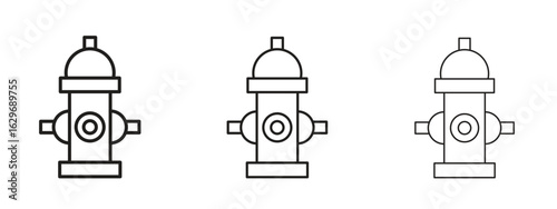 Fire hydrant icon concept. Editable stroke icon pack