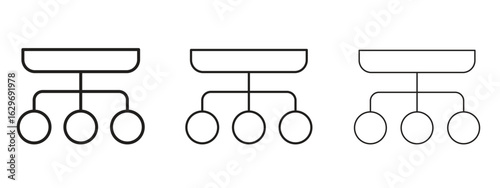 classification icon concept. Editable stroke icon pack