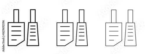 car pedal icon concept. Editable stroke icon pack