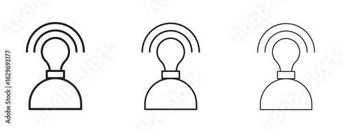 Brand awareness icon concept. Editable stroke icon pack