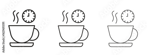 Break icon concept. Editable stroke icon pack