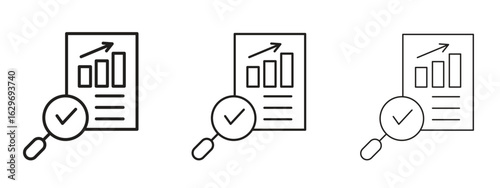 Auditors icon concept. Editable stroke icon pack
