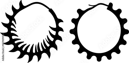 Abstract Hoop Earring Silhouettes Set"