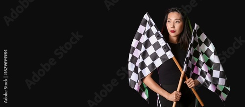Beautiful Asian woman with ...