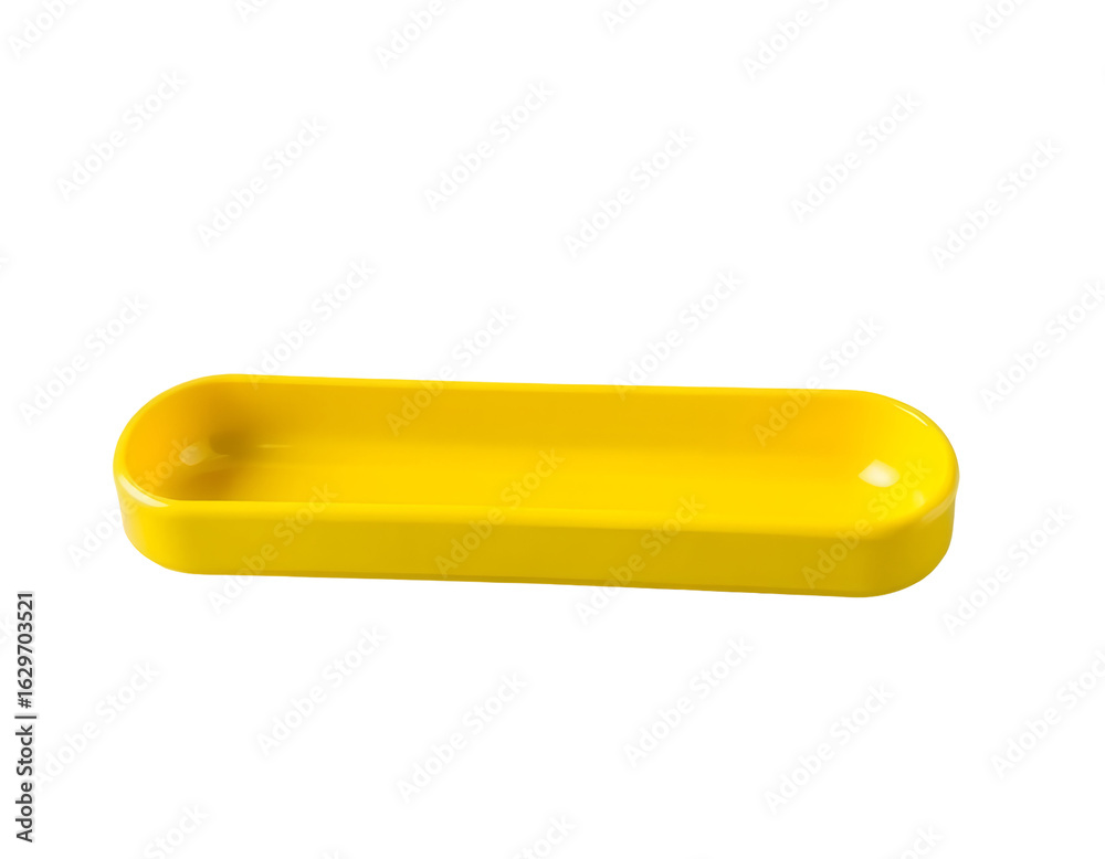 Bright Yellow Rectangular Serving Dish with Rounded Edges Bright Yellow Rectangular Serving Dish with Rounded Edges