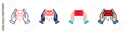 Mail Multi Style Icon Set Vector 