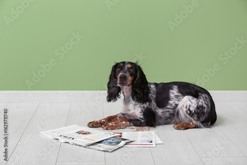 Cute cocker spaniel with ne...
