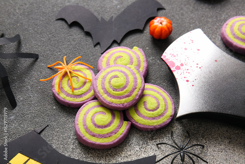 Tasty cookies with Hallowee...
