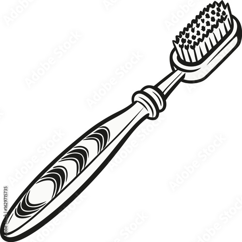  Vintage Toothbrush Vector