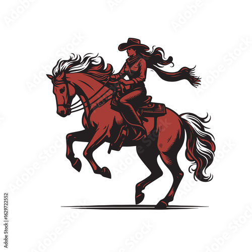 Cowgirl vector 