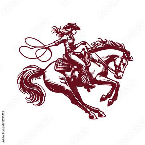 Cowgirl vector 