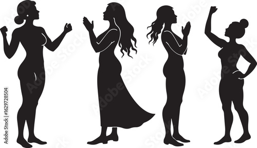 Women in solidarity celebrating achievement and empowerment together