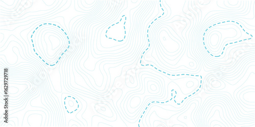Topographic map background geographic line map  with elevation assignments. Abstract topo contour map on white background
