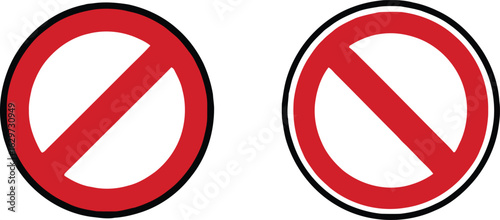 Red no entry sign icon Free Download Red no entry sign icon - GFXLoad