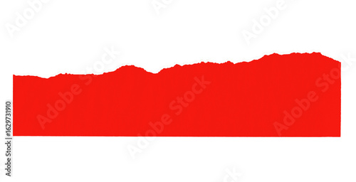 Wallpaper Mural A torn piece of red paper texture isolated. Old antique sheet paper with space for text. Torontodigital.ca