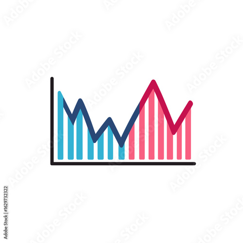Free Download stock market graph clipart, icon - GFXLoad