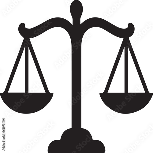Professional scales of justice symbol representing fairness legal balance and impartial judgment for law and business concepts symbolizing equality