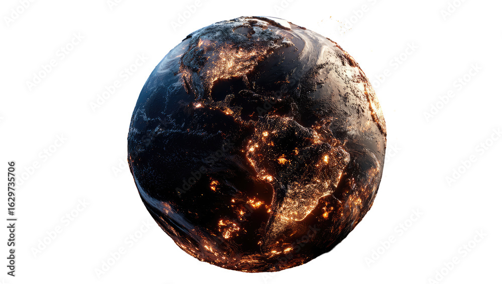 Earth at night, global lights Earth at night, global lights
