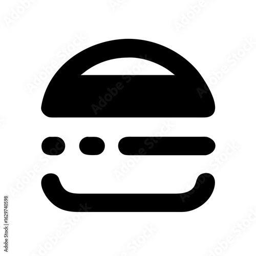 Hamburger Line Icons Set – Food, Fast Food, Burger, Meal, Snack Symbols 2