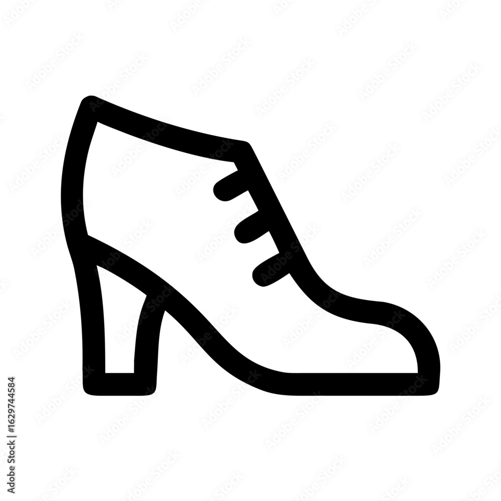 Fototapeta premium Shoes Icon – Footwear and Fashion Symbol