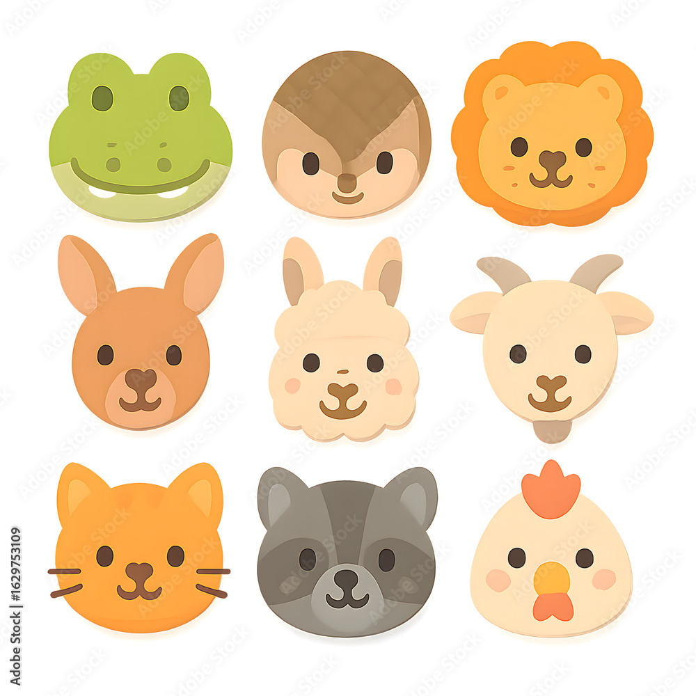 Fototapeta premium set of animals