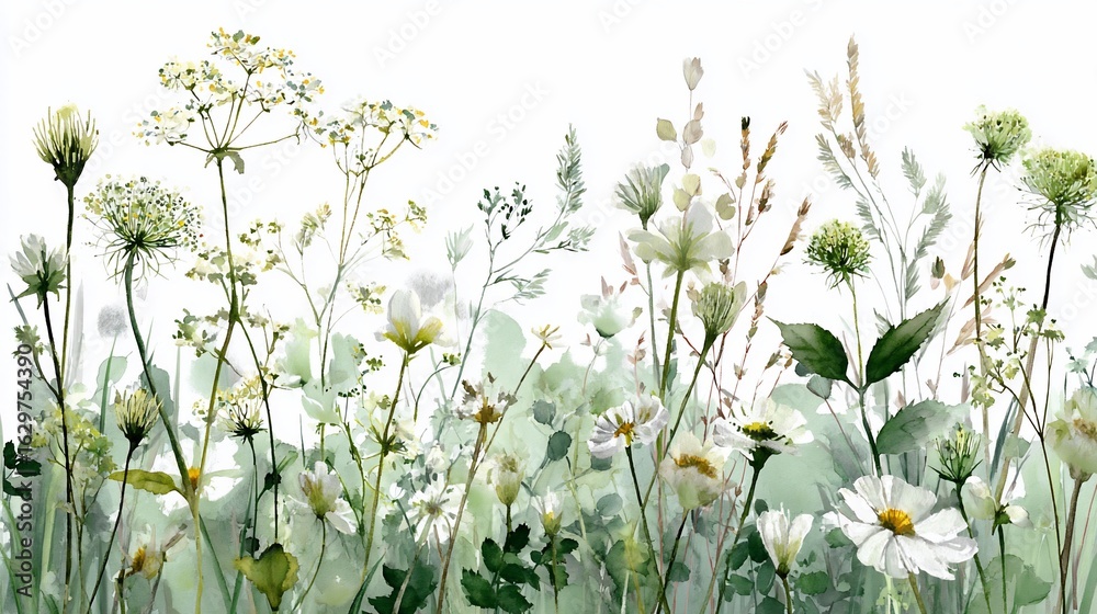 Fototapeta premium Delicate Meadow Blooms (1)