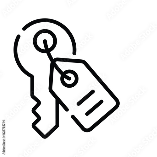 Have a look at this outline icon of home keychain
